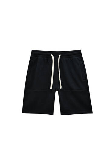 Basic jogger Bermuda shorts