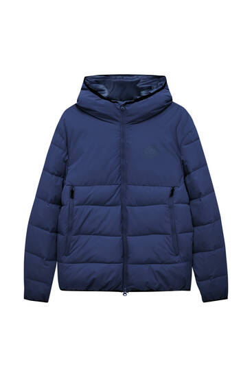 Puffer jacket with zip pockets