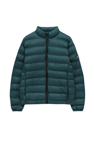 Lightweight puffer jacket with zip