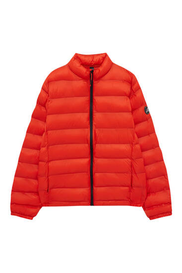 Lightweight puffer jacket with zip