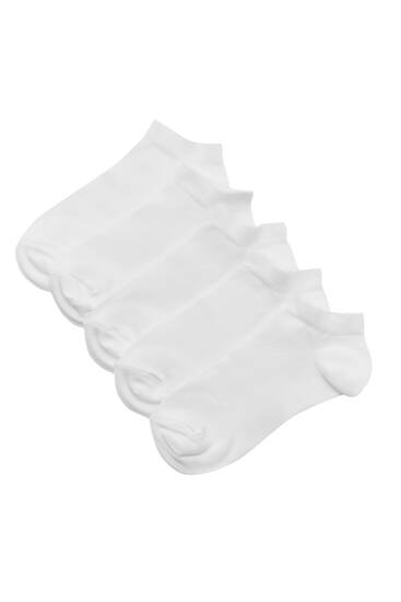 Pack of 5 pairs of ankle socks - Ecologically grown cotton (at least 75%)