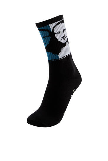 Andy Warhol Mona Lisa socks
