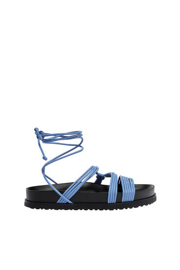 Sandals with strap detail