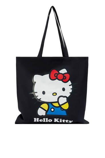Hello Kitty fabric tote bag