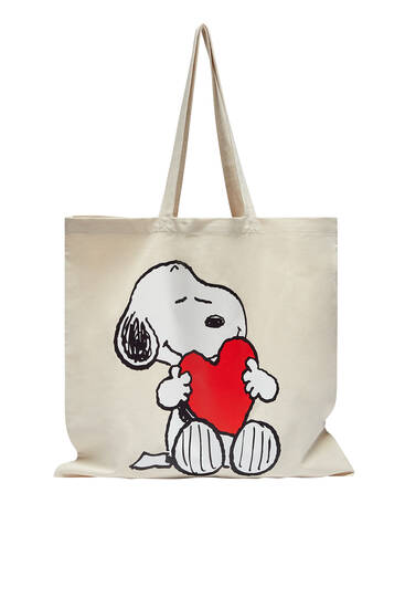 Snoopy fabric tote bag