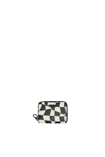 Brieftasche mit Schachbrettmuster