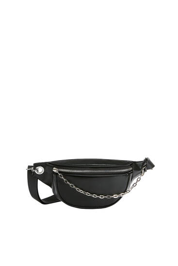 Belt bag with chain detail