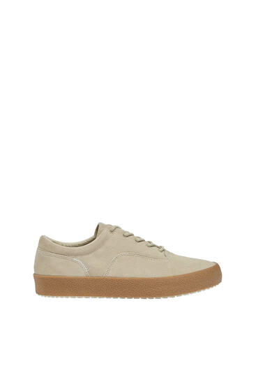 Casual leather trainers
