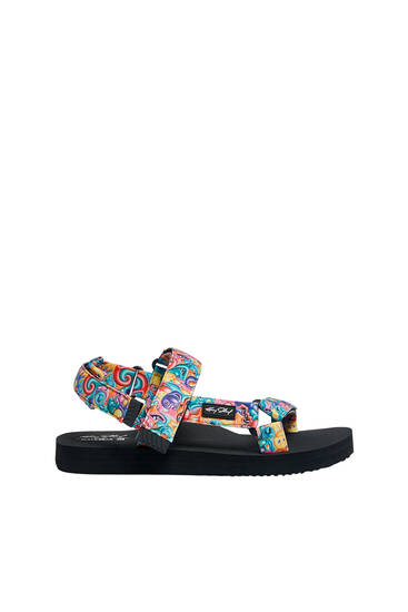 Sandalias Planas y Romanas de Mujer | PULL\u0026BEAR