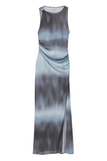Long tie-dye dress
