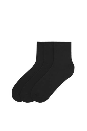 Pack 3 pares calcetines negros