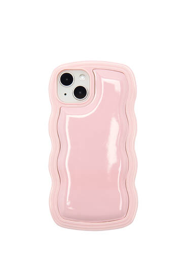 Pink padded iPhone case