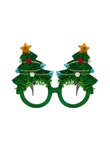 Gafas árboles navidad