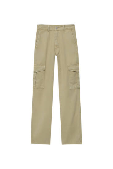 Pantalon cargo femme discount pull and bear