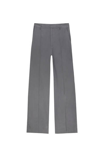 Smart linen blend trousers