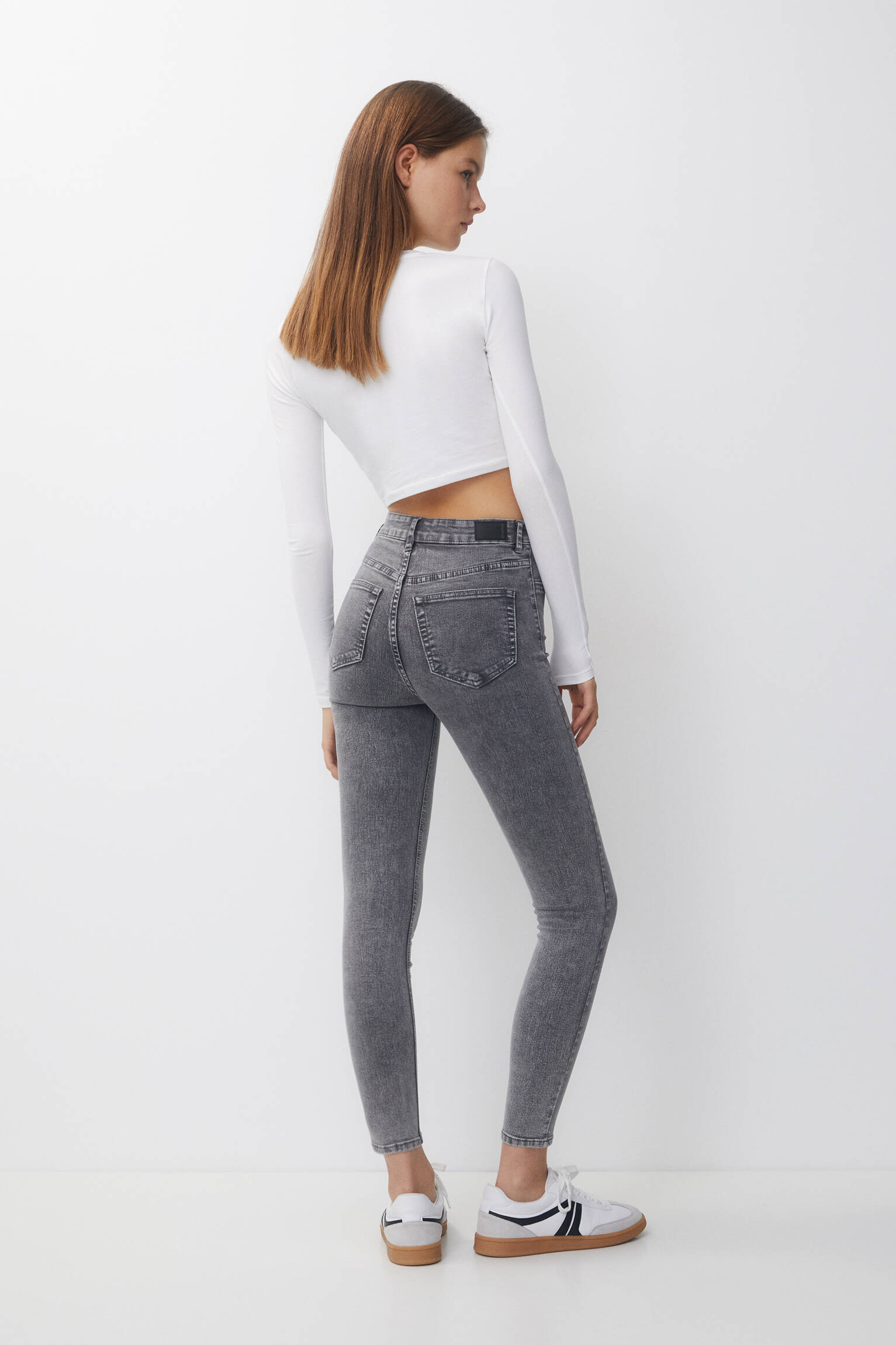 Pull & Bear High-rise jeggings - 573458917-803