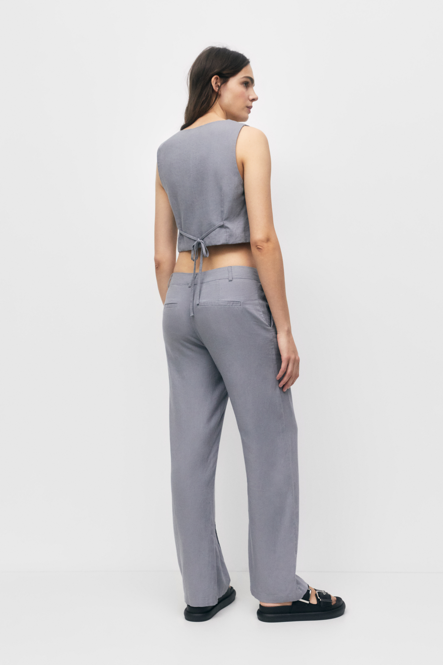 Aggregate more than 78 womens grey trouser suit