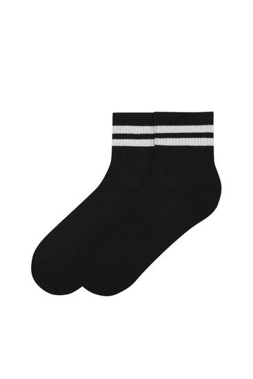 Chaussettes sport rayures