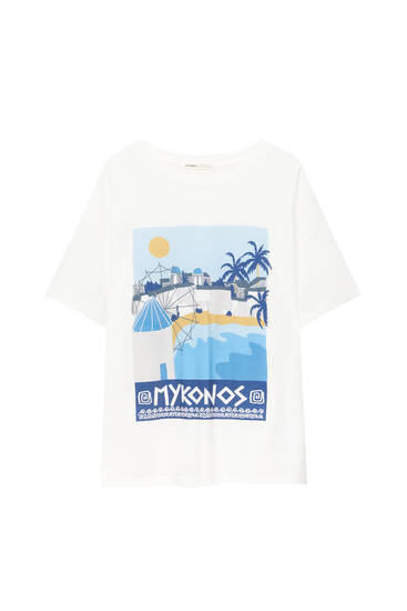 White Mykonos T-shirt
