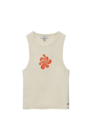 Front graphic tank top