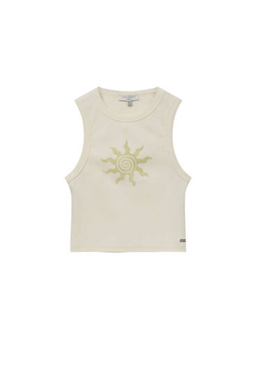 Front graphic tank top