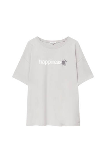 Camisetas manga corta online mujer pull and bear