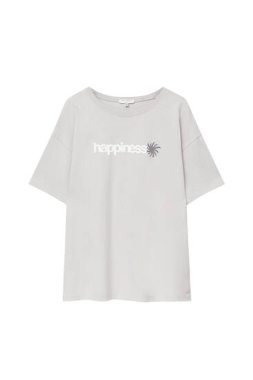 Κοντομάνικη μπλούζα Happiness