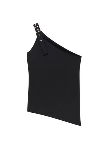 Women's Black Tops | Pull&Bear