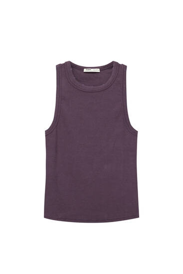 Faded effect tank top