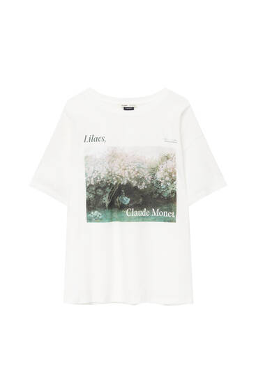 Shirt Monet „Flieder, Graues Wetter“