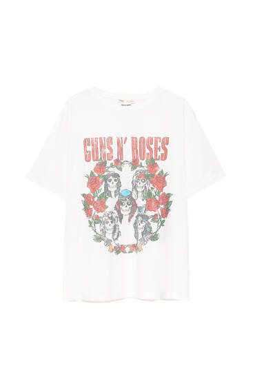 Weißes Shirt Guns N' Roses