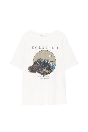 Mountains graphic T-shirt