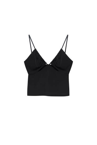 Cut-out strappy top