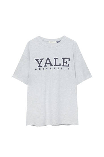 Колежанска фланелка с мотив „Yale“