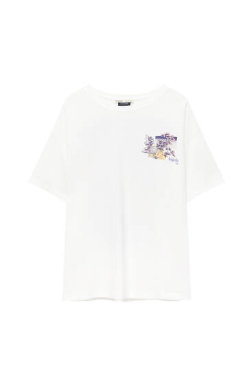 Тениска с мотив „Черешово дърво“ от Хокусай
