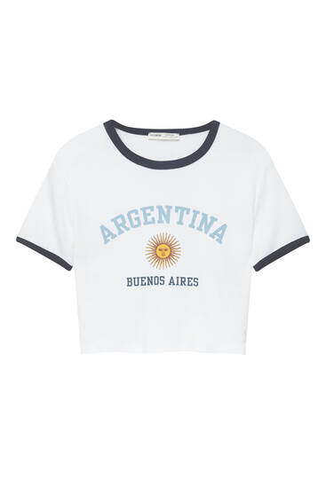 Camiseta cropped países