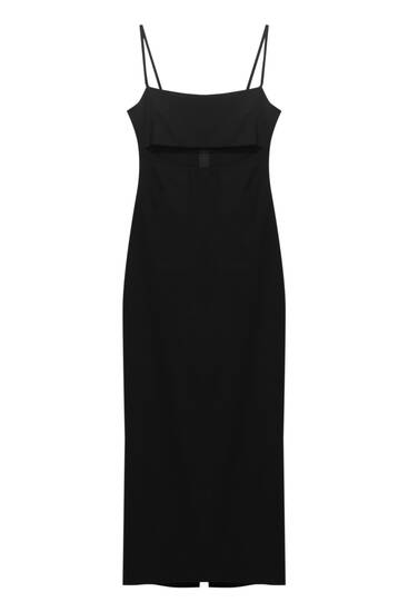 Cut-out dress with thin straps