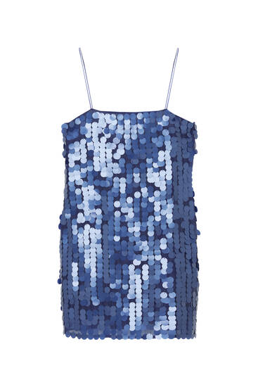 Short sequinned strappy dress