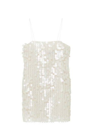 Short sequinned strappy dress