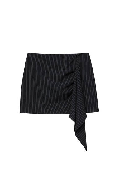 Pinstripe mini skirt