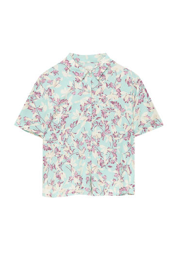 Floral short sleeve shirt