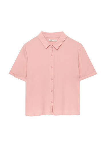 Short sleeve shirt with darted back
