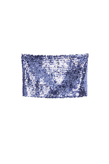 Sequin bandeau top - PULL&BEAR