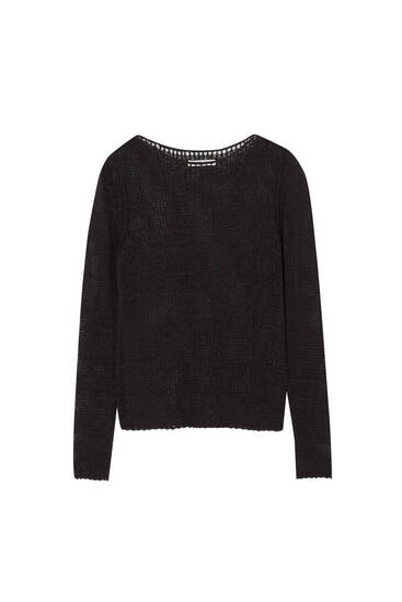 Black knit jumper