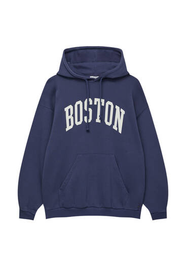 College-Sweatshirt mit Boston-Motiv