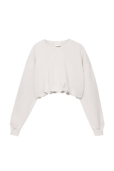 Cropped sweatshirt PULL BEAR