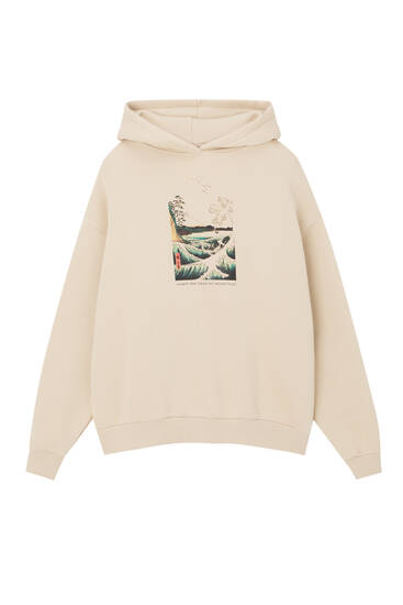 Hiroshige hoodie PULL BEAR