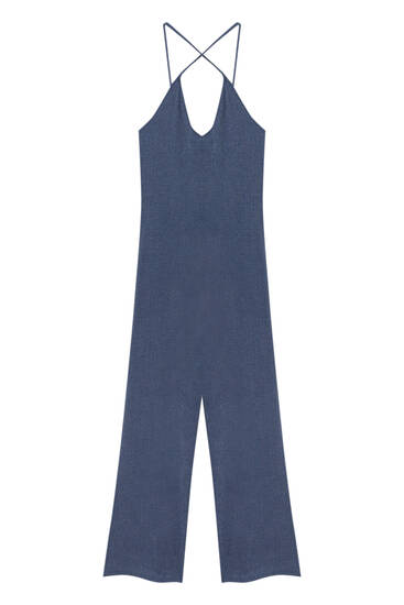 Long loose-fitting jumpsuit