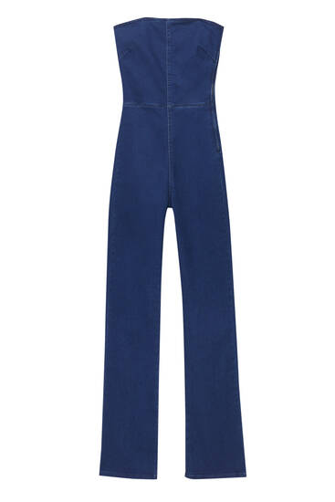 Pull and bear store denim jumpsuit