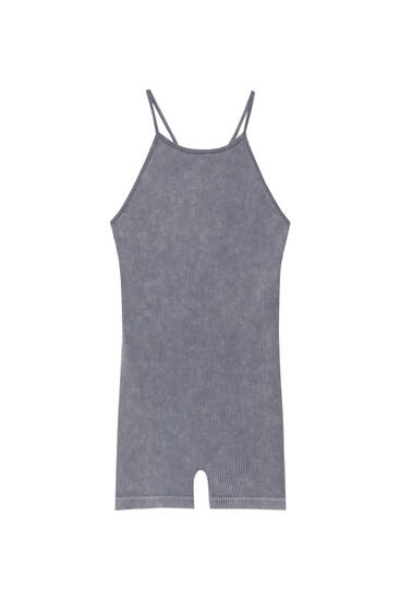 Short strappy seamless jumpsuit - PULL&BEAR
